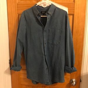 APC “Denim” Oxford Cotton Shirt